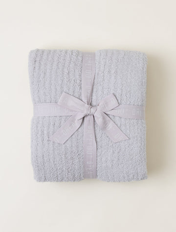 BAREFOOT DREAMS CozyChic Ribbed Throw - Silver