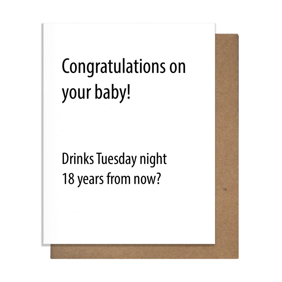 PRETTY ALRIGHT GOODS Baby Drinks Card