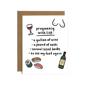 BRITTANY PAIGE Pregnancy Wish List card
