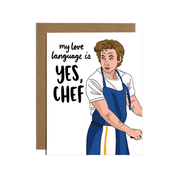 BRITTANY PAIGE Yes Chef Love Language card