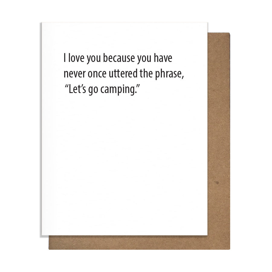 PRETTY ALRIGHT GOODS Go Camping Card