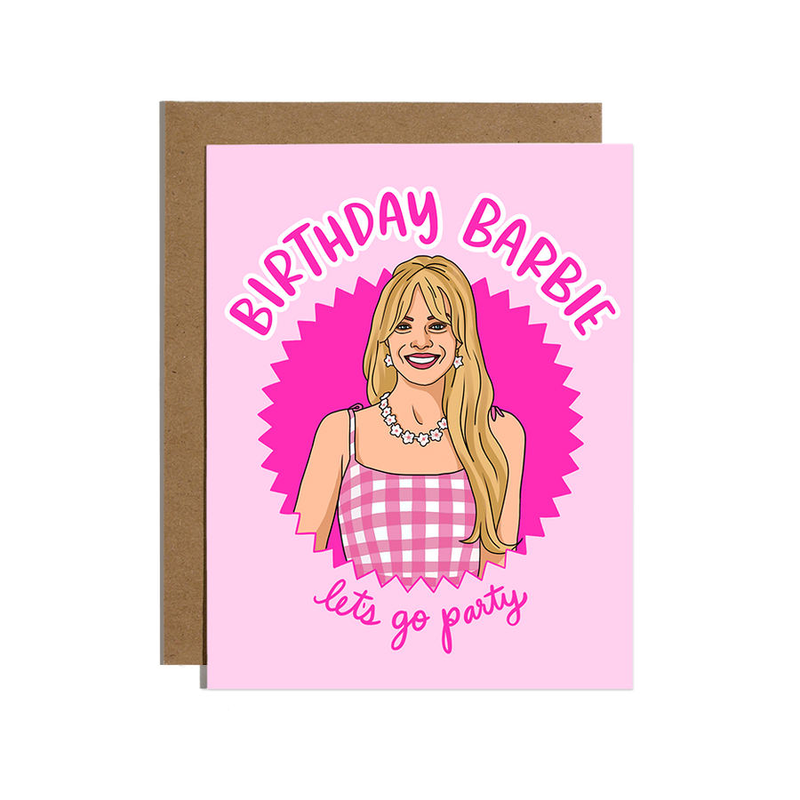 BRITTANY PAIGE Barbie Let's Go Party Birthday card