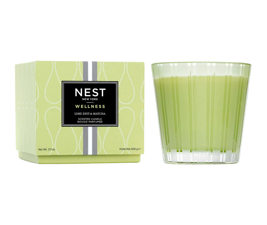 NEST 3-Wick Candle Lime Zest & Matcha