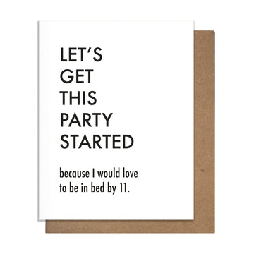 PRETTY ALRIGHT GOODS Party Started card