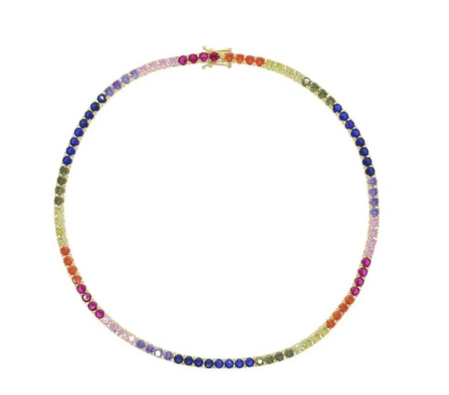 NURTURE SPA Rainbow Tennis Necklace