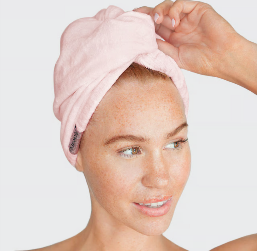 KITSCH Microfiber Hair Towel - Blush