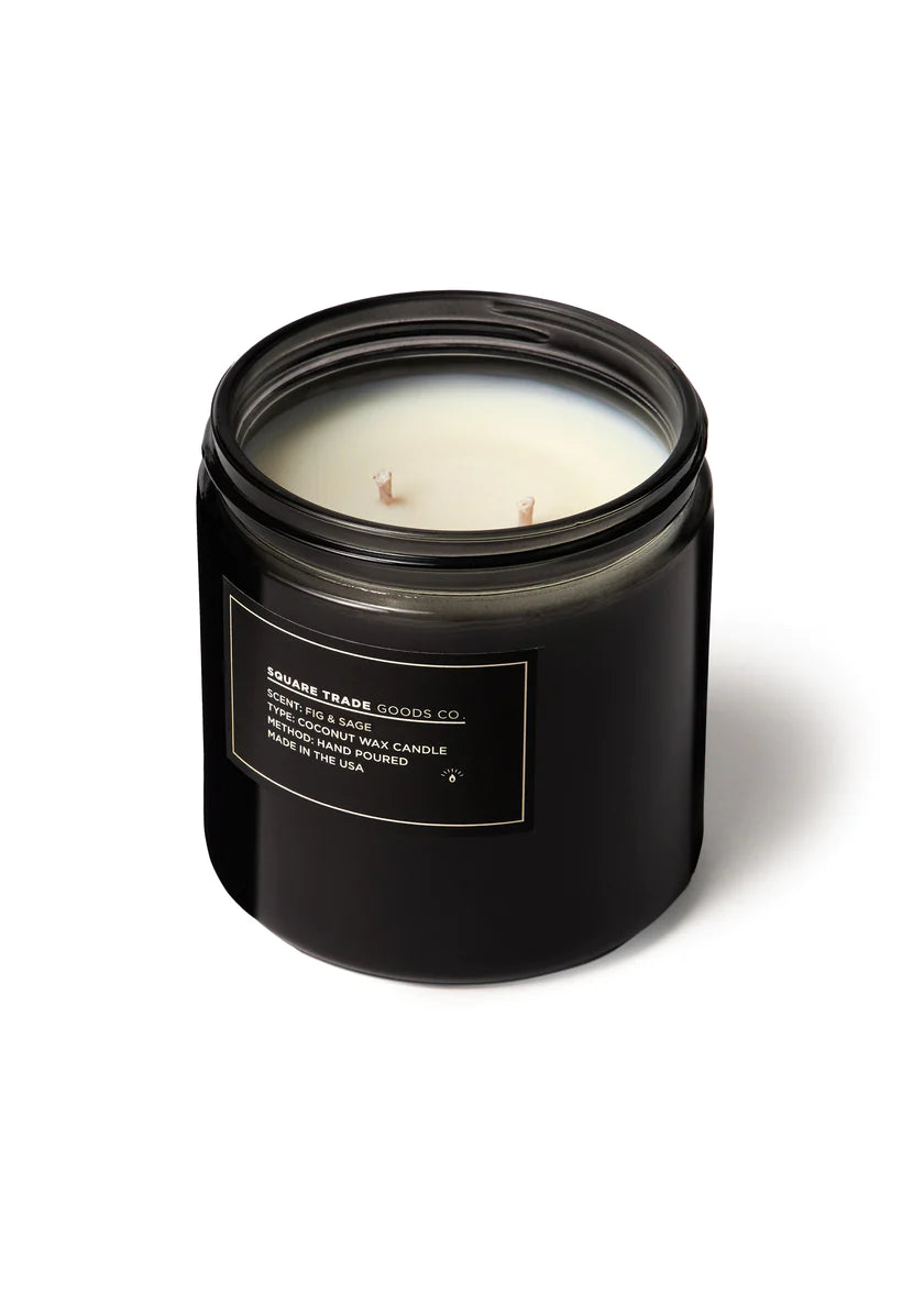 SQUARE TRADE GOODS 16oz Double Wick Candle