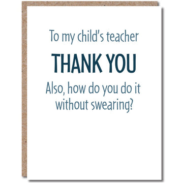 MODERN WIT Childs Teacher Thank You